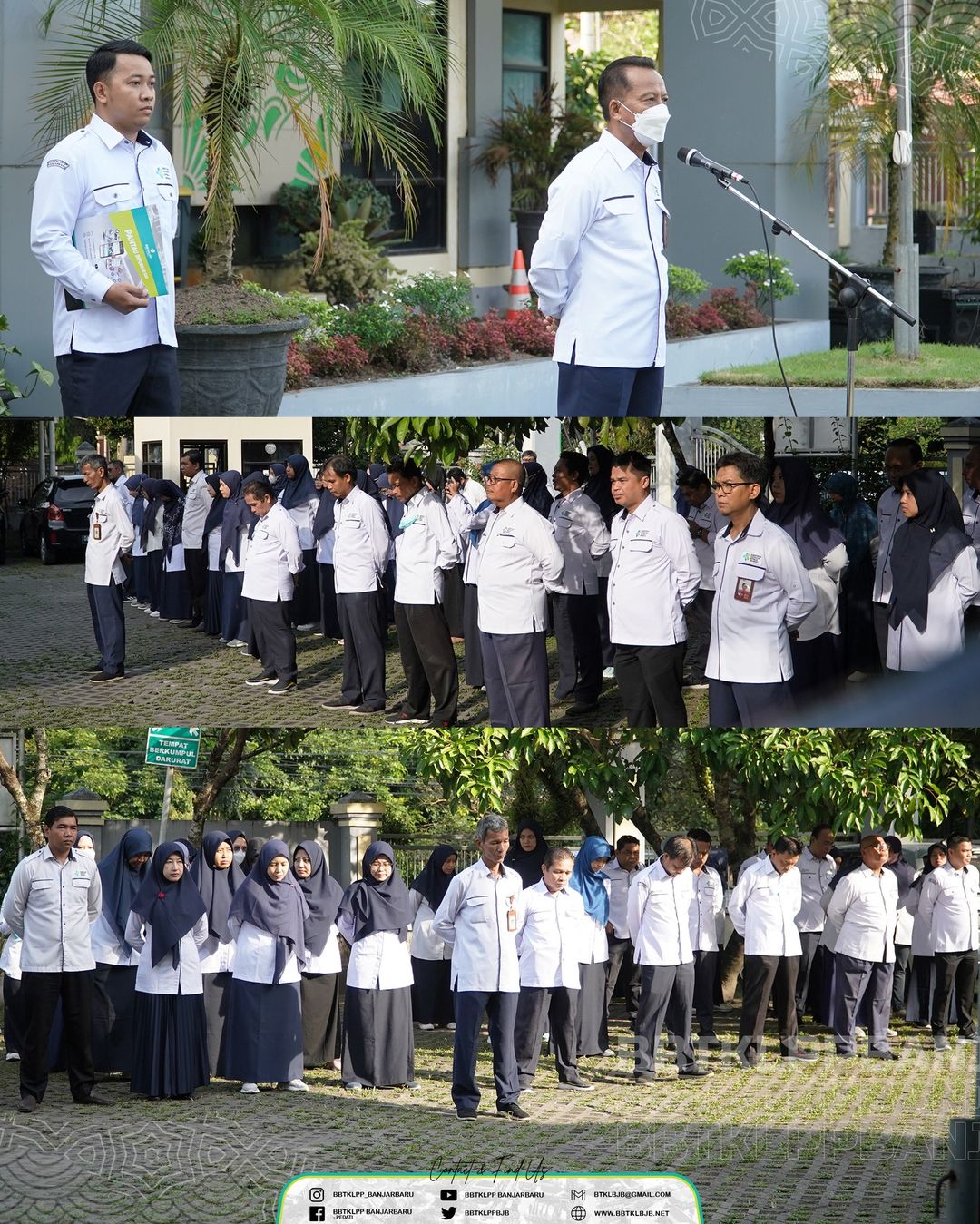 Pelaksanaan Apel Peringatan Hari Lahir Pancasila 2023 di BBTKLPP Banjarbaru