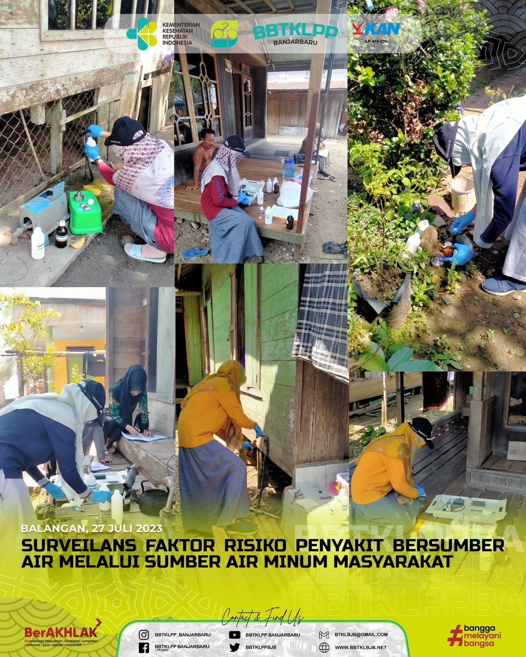 Surveilans Faktor Risiko Penyakit Bersumber Air Melalui Sumber Air Minum Masyarakat.